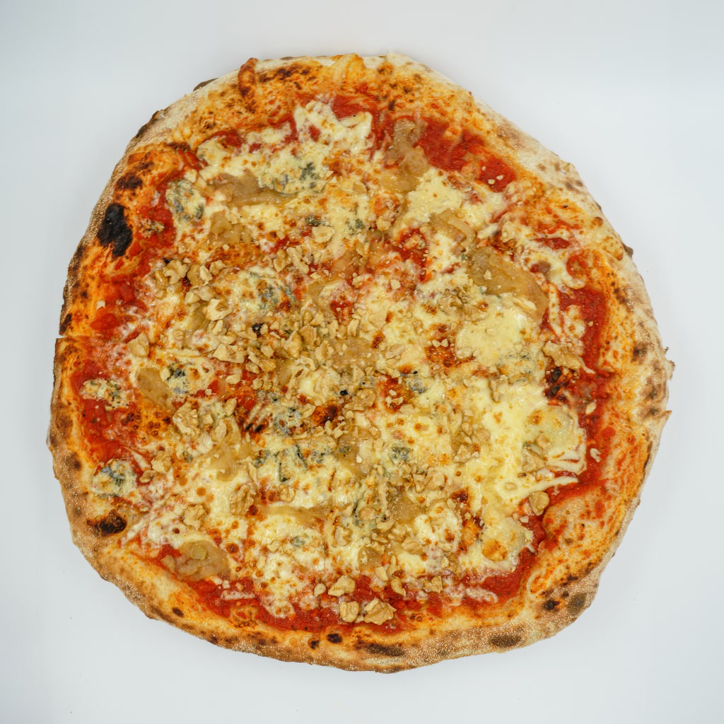 Pizza Fugazul con Queso Azul y Nueces